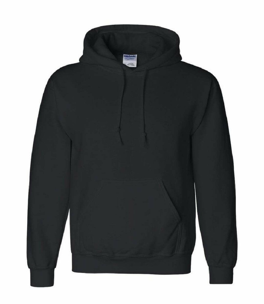 * Pertemba Opening Sales Gildan Heavyweight Dryblend Adult Uni Hooded Sweatshirt Top / Hoodie (13 Colours) (Black) Utbc461 Online