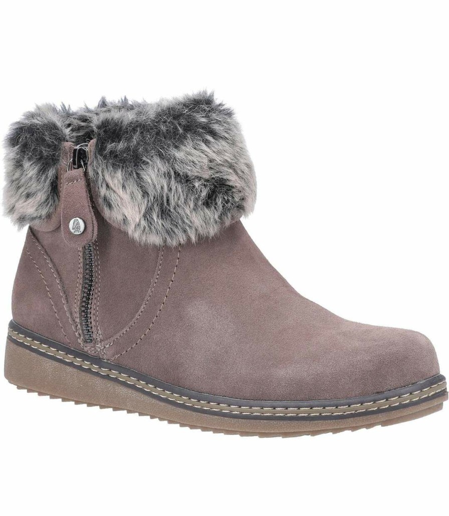 * Pertemba Latest Fashion Hush Puppies Womens/Ladies Penny Suede Ankle Boots (Gray) Utfs7582 Hot