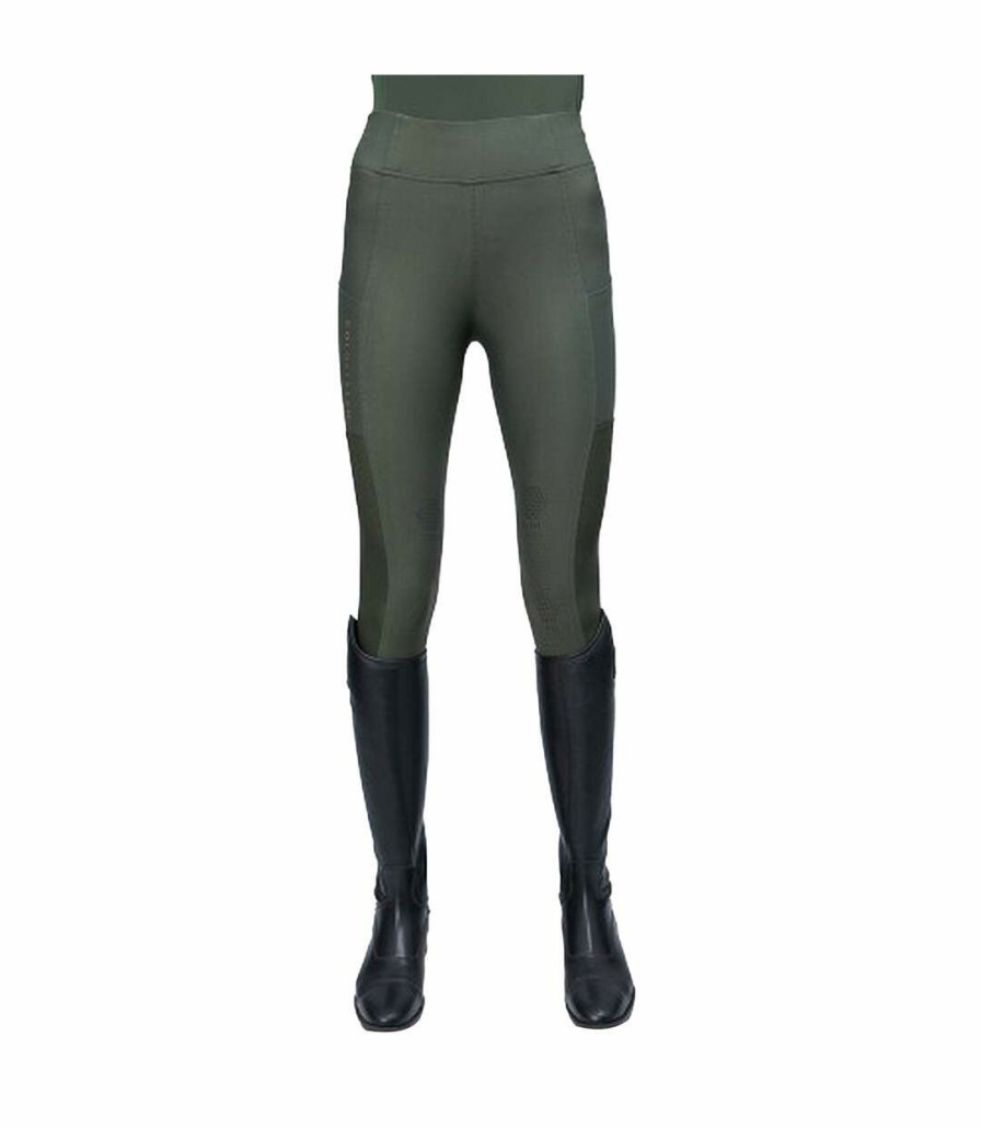 * Pertemba Top Selling Coldstream Womens/Ladies Ednam Horse Riding Tights (Fern Green) Utbz4857 Best