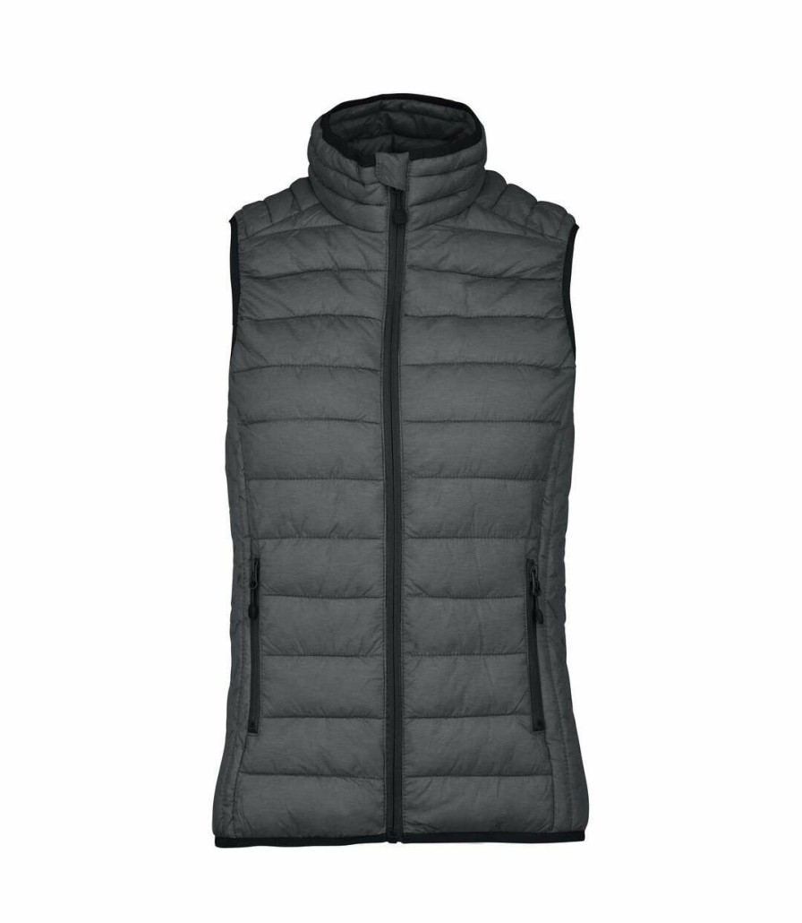 * Pertemba Clearance Kariban Womens/Ladies Lightweight Down Bodywarmer (Marl Dark Gray) Utpc3527 Best