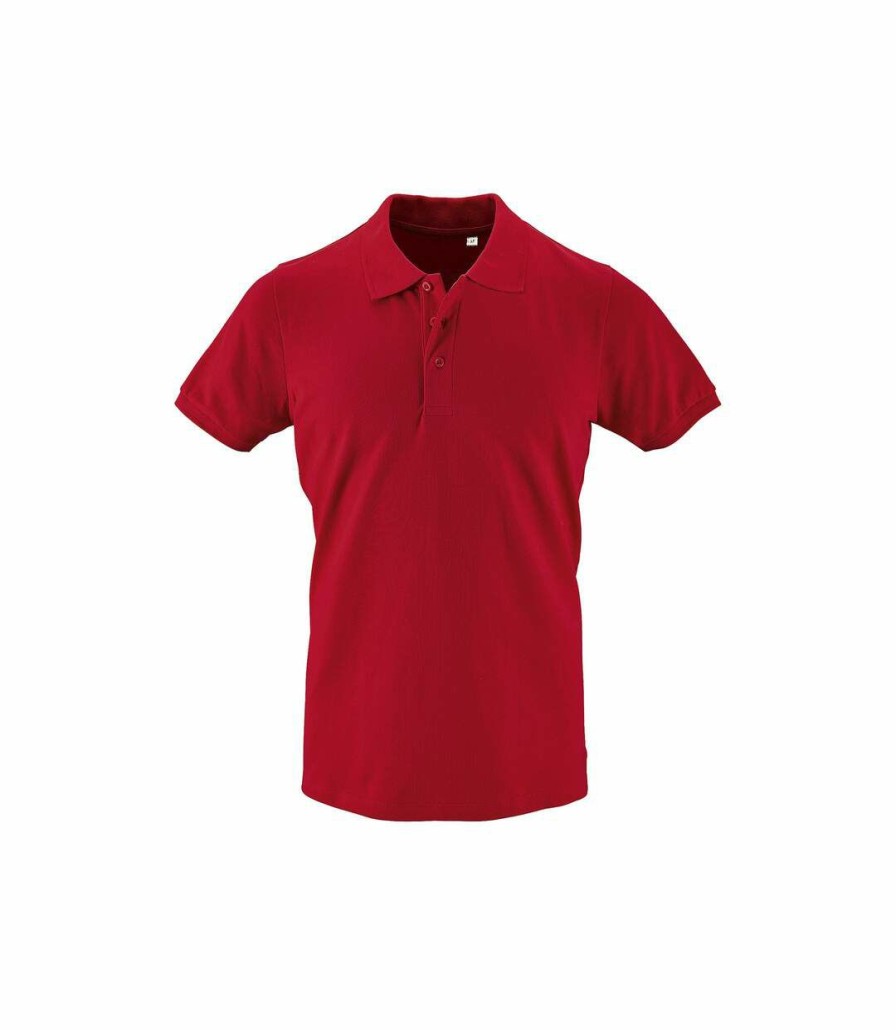 * Pertemba Latest Fashion Sols Mens Phoenix Short Sleeve Pique Polo Shirt (Red) Utpc2782 Best