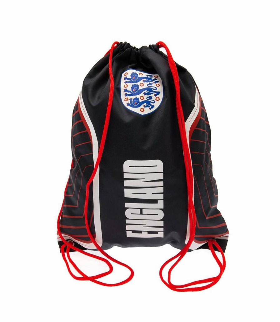 * Pertemba Attractive England Fa Flash Drawstring Bag (Black/White/Red) (One Size) Utta9654 Online