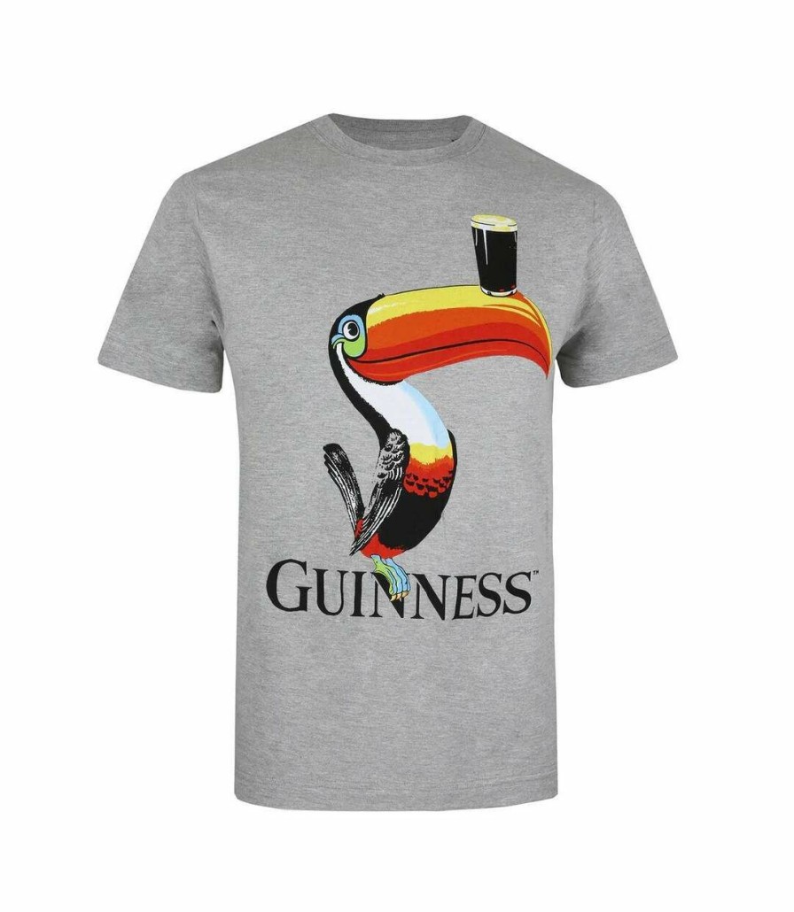 * Pertemba Attractive Guinness Mens Toucan Cotton T-Shirt (Sports Grey) Uttv1329 Best