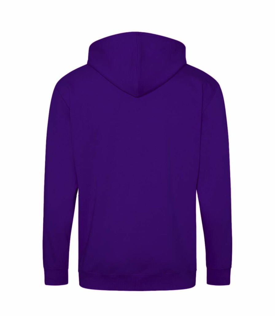 * Pertemba Attractive Awdis Plain Mens Hooded Sweatshirt / Hoodie / Zoodie (Purple) Utrw180 Clearance