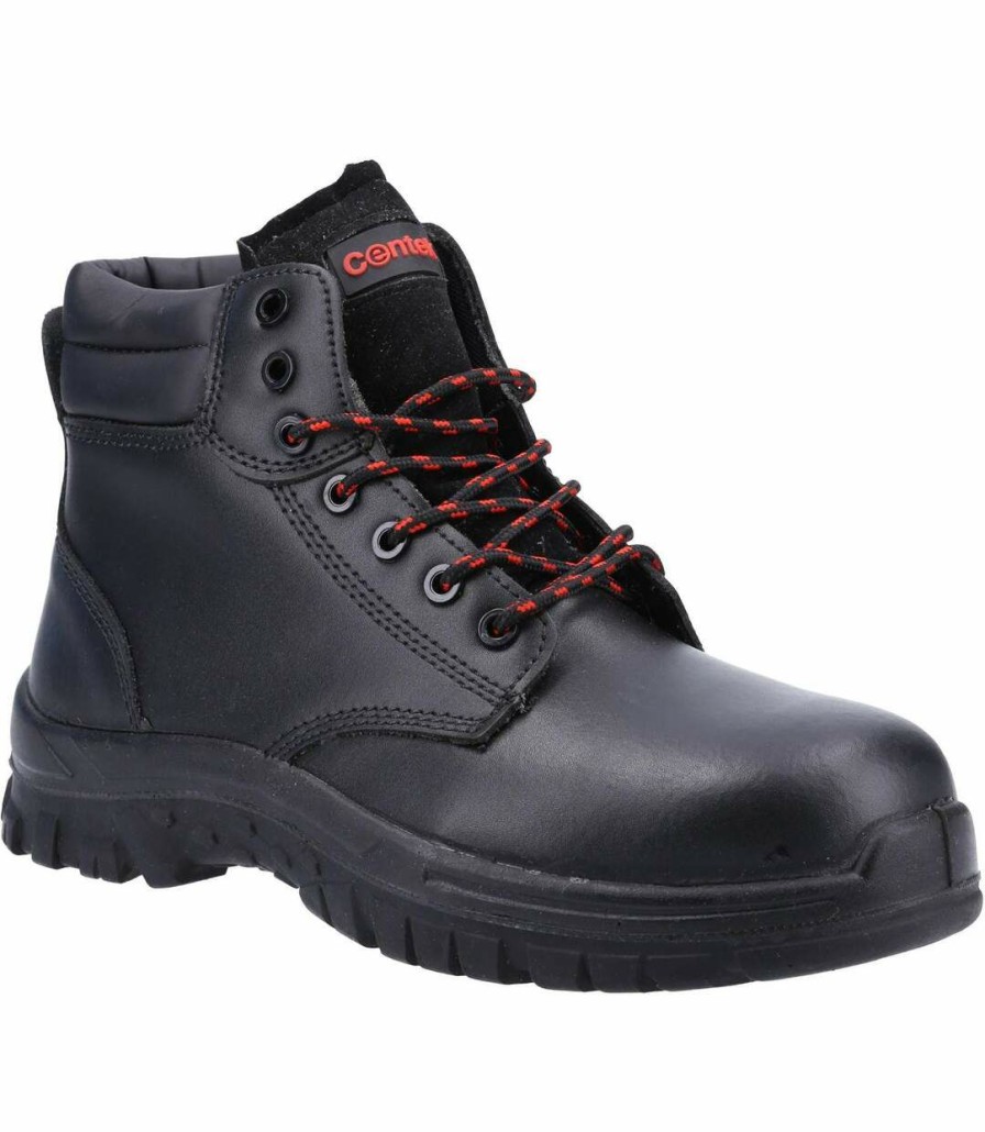 * Pertemba Original Centek Mens Fs317C S3 Leather Safety Boots (Black) Utfs7785 Wholesale