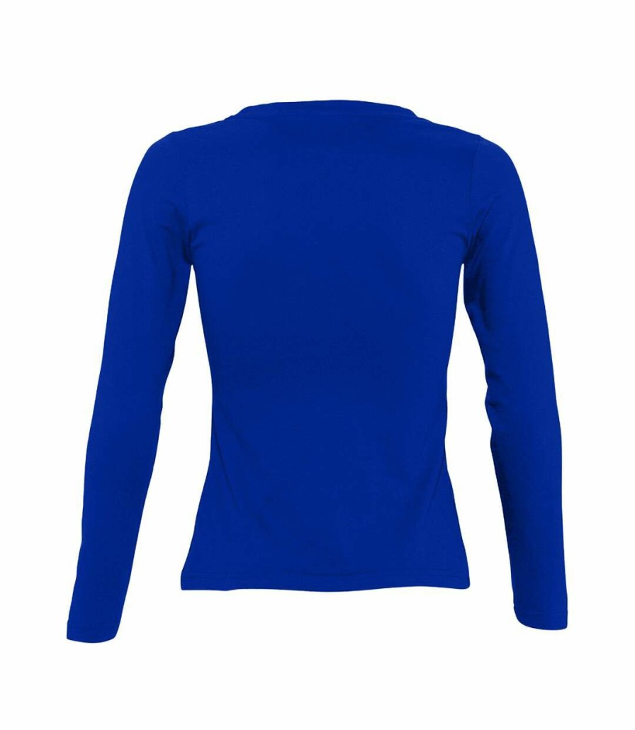 * Pertemba New Arrivals Sols Womens/Ladies Majestic Long Sleeve T-Shirt (Royal Blue) Utpc314 New