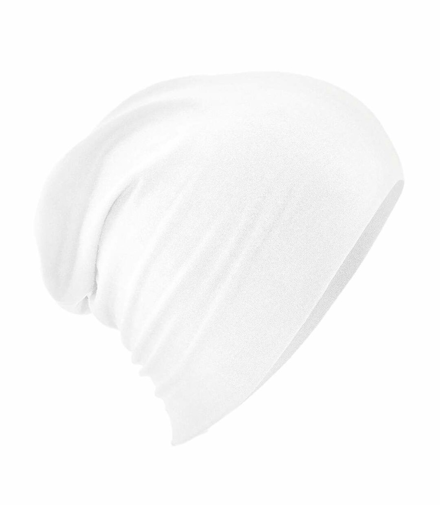 * Pertemba Clearance Beechfield Uni Hemsedal Cotton Slouch Beanie (White) Utrw5802 Online