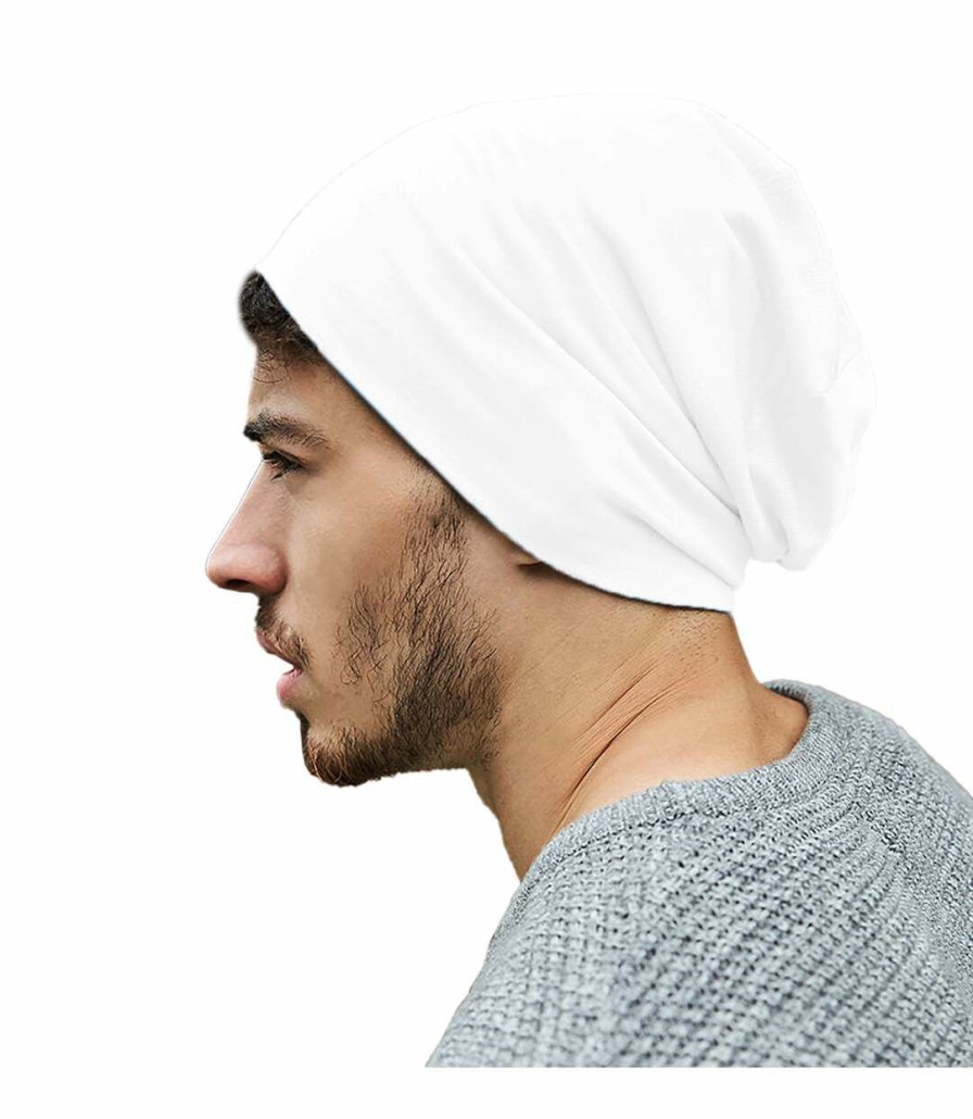 * Pertemba Clearance Beechfield Uni Hemsedal Cotton Slouch Beanie (White) Utrw5802 Online