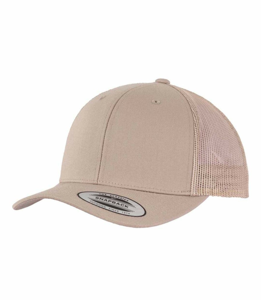 * Pertemba New Arrivals Flexfit Uni Retro Trucker Cap (Khaki) Utpc3701 Hot