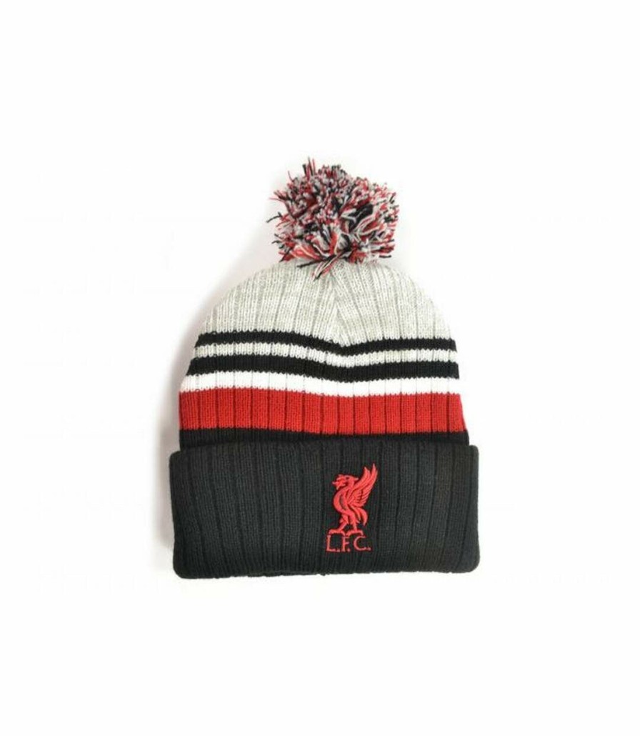 * Pertemba Best-Selling Liverpool Fc Uni Adult Liverbird Pom Pom Beanie (Black/Red/White) Utbs3504 Hot