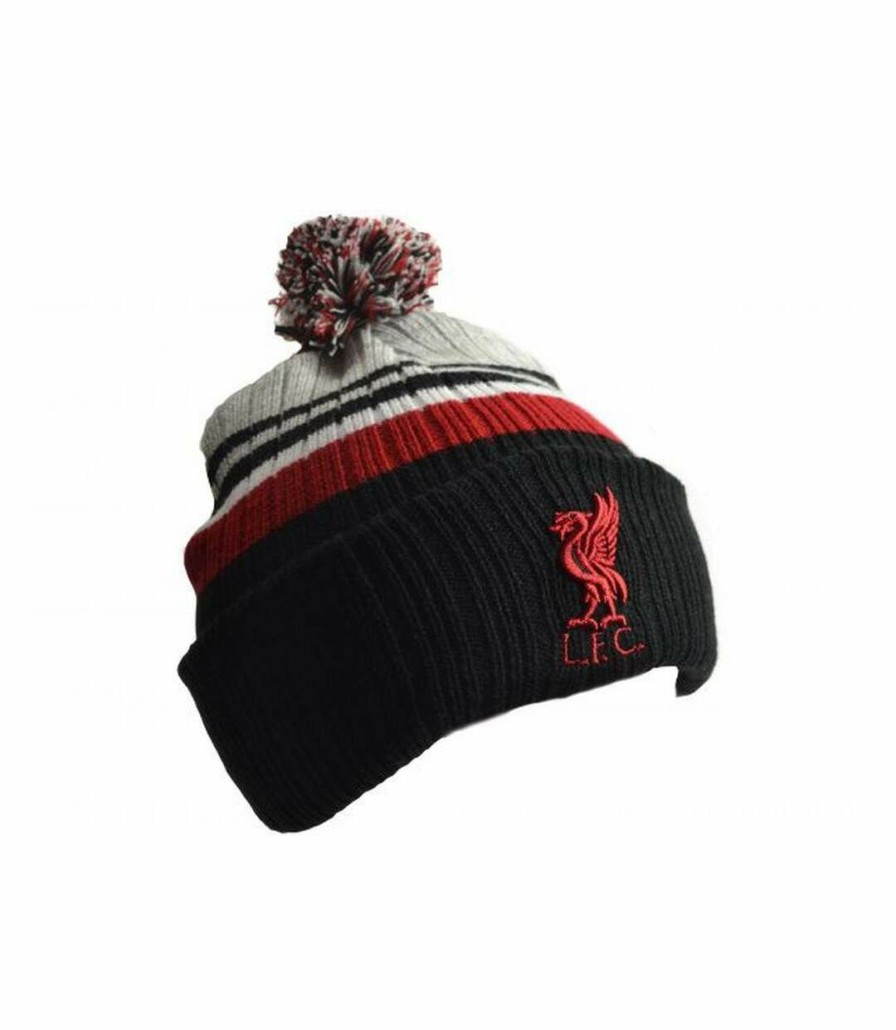 * Pertemba Best-Selling Liverpool Fc Uni Adult Liverbird Pom Pom Beanie (Black/Red/White) Utbs3504 Hot