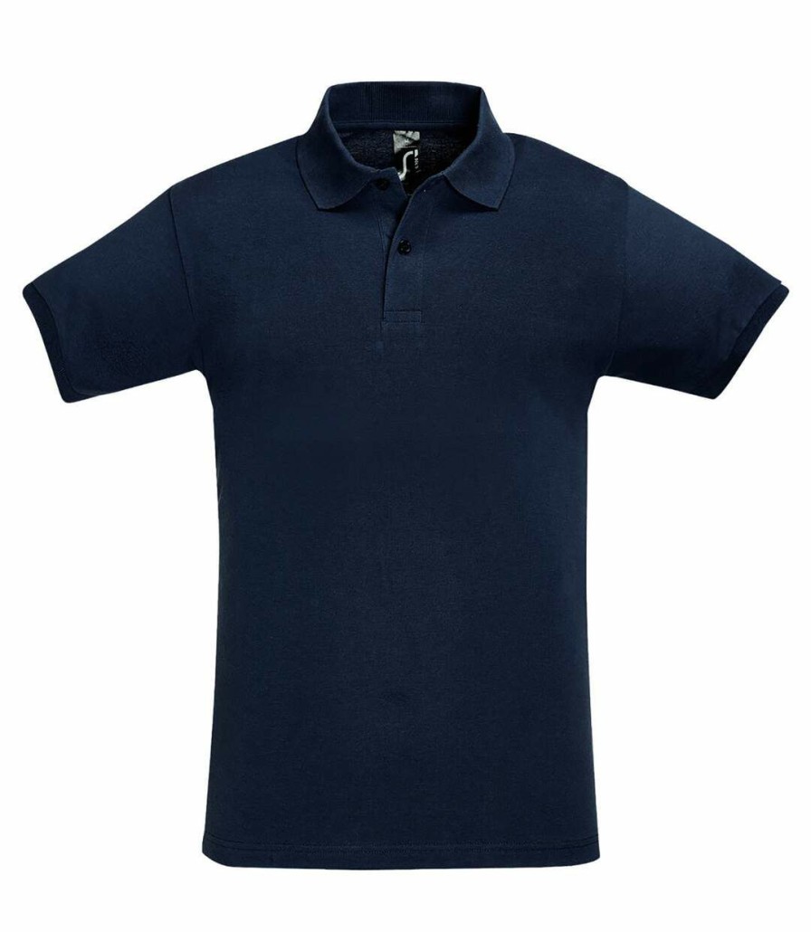 * Pertemba Attractive Sols Mens Perfect Pique Short Sleeve Polo Shirt (French Navy) Utpc283 Online