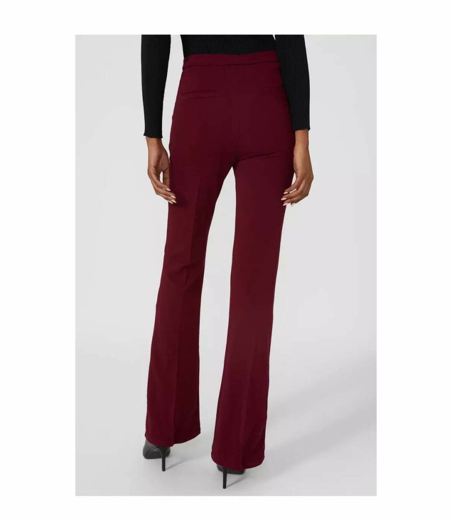 * Pertemba Crazy Deals Principles Womens/Ladies Flared Hem Skinny Pants (Burgundy) Utdh2459 New