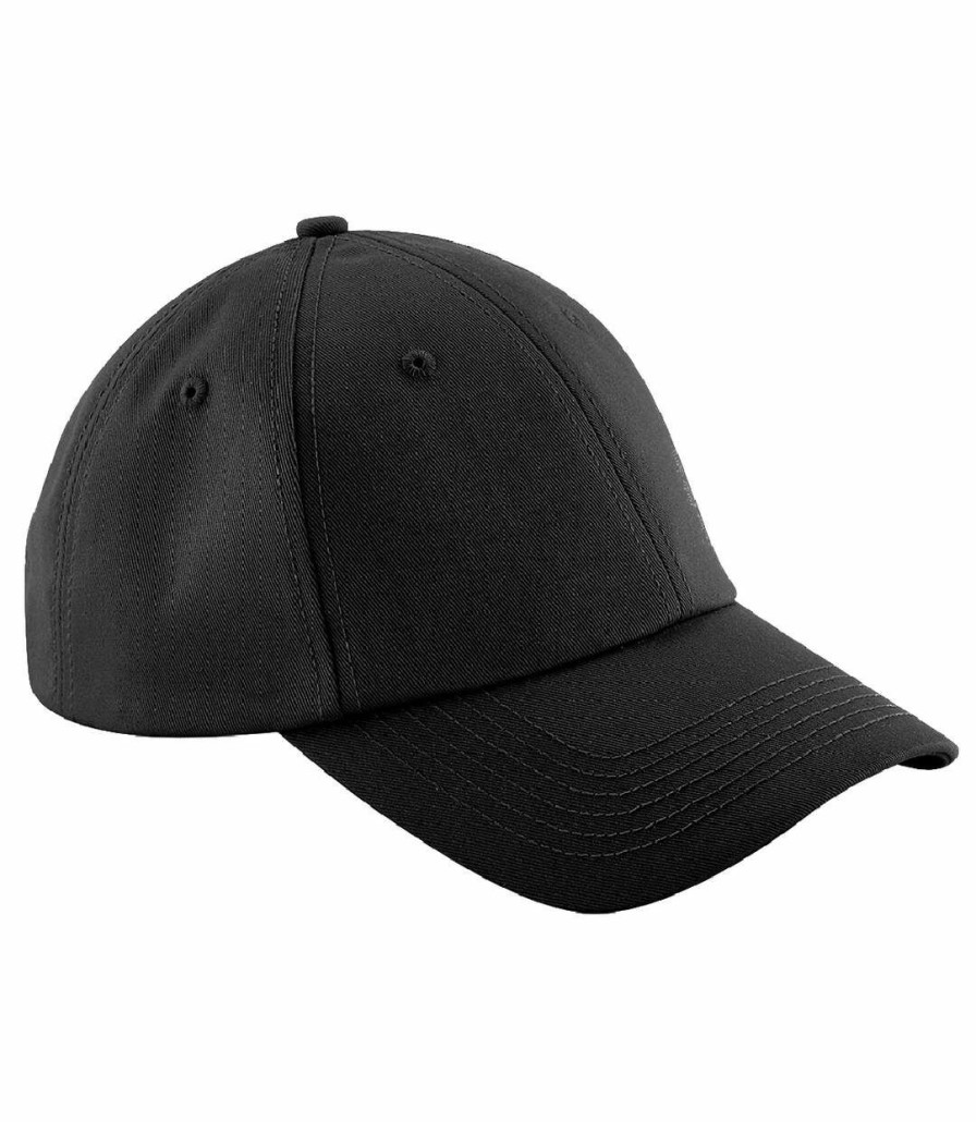 * Pertemba Lower Prices Beechfield Uni Authentic 6 Panel Baseball Cap (Black) Utbc3682 New