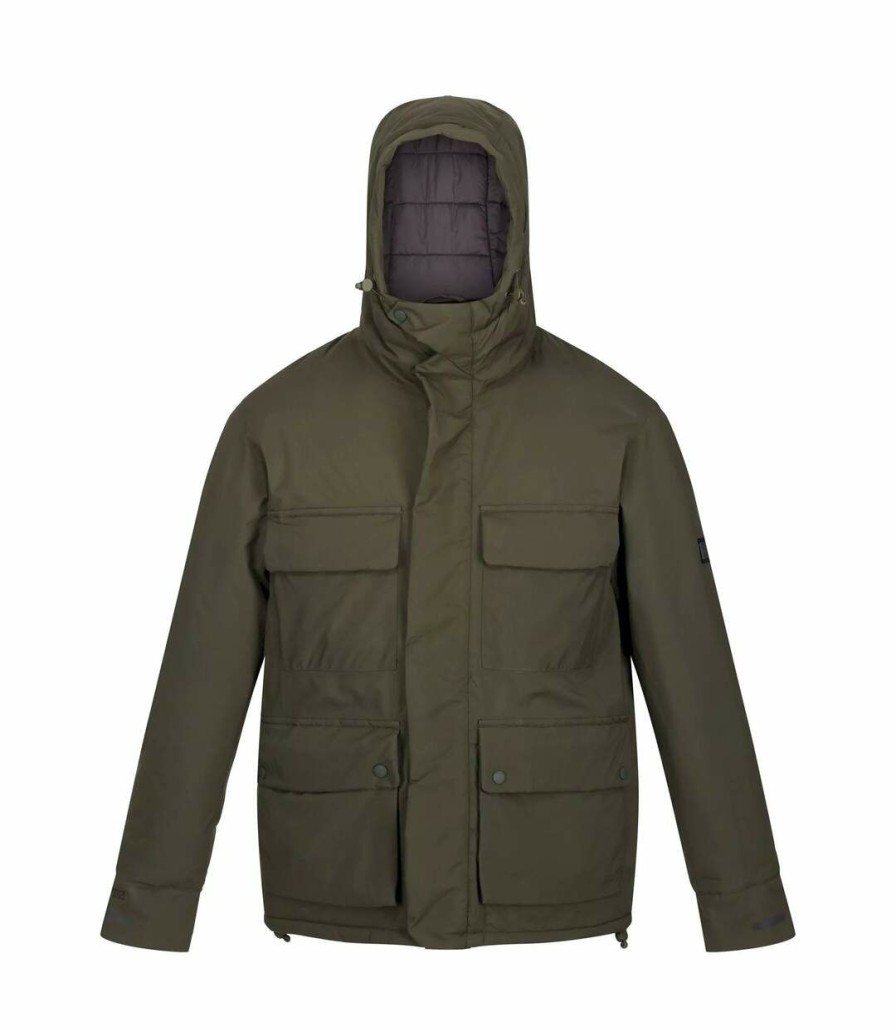 * Pertemba Original Regatta Mens Raylan Waterproof Jacket (Dark Khaki) Utrg8446 Best