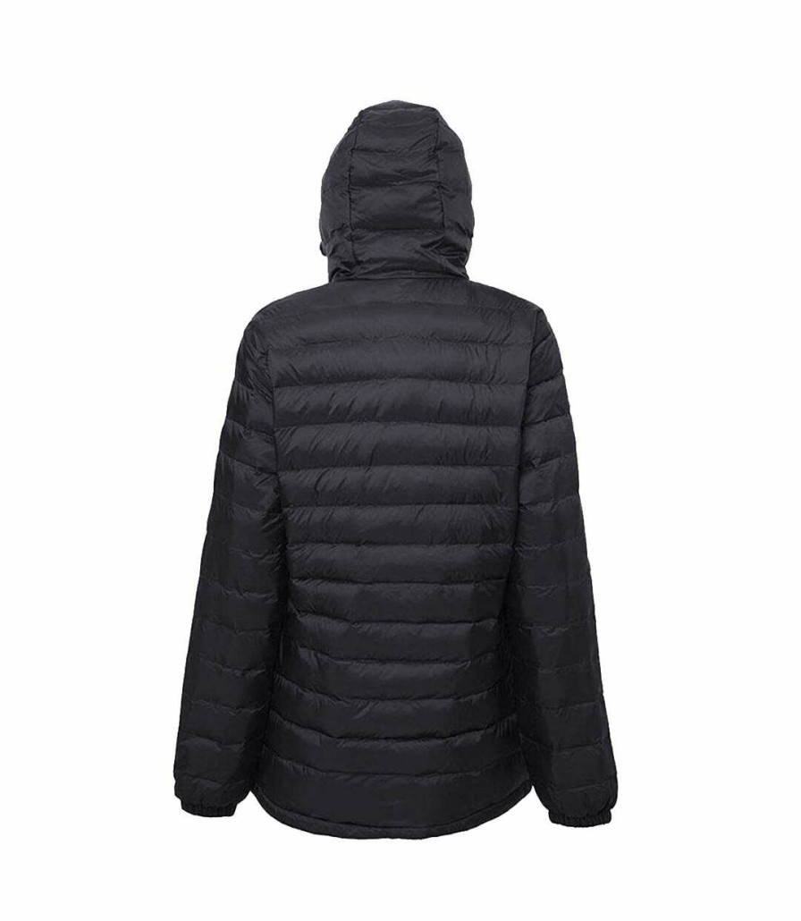 * Pertemba Original 2786 Mens Hooded Water & Wind Resistant Padded Jacket (Black/Orange) Utrw3424 Clearance