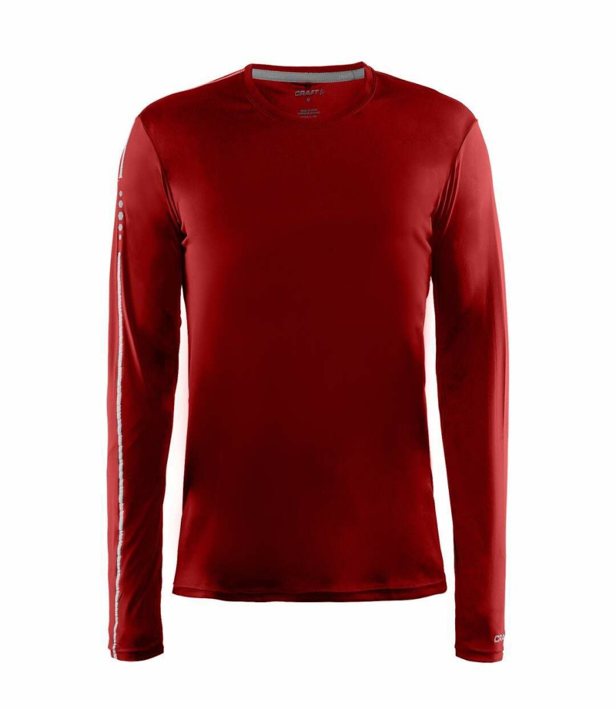 * Pertemba Best-Selling Craft Mens Mind Long Sleeve T-Shirt (Red) Utrw6154 Hot