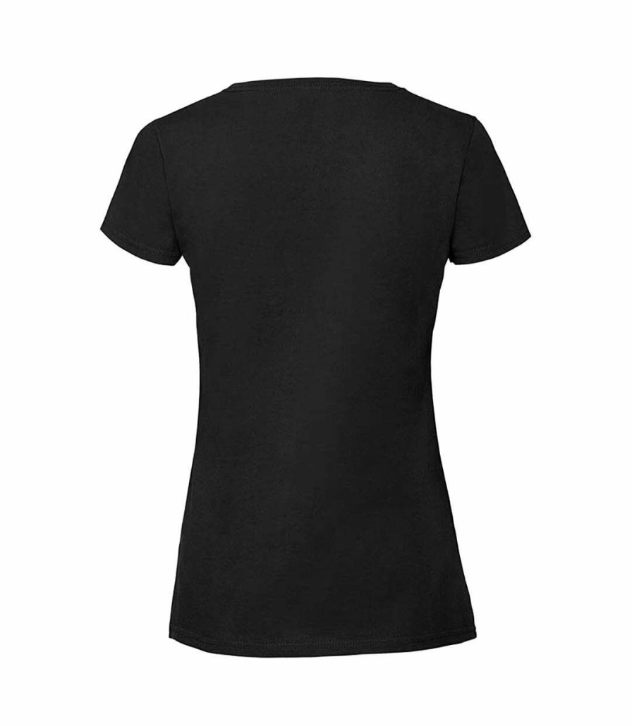 * Pertemba Best-Selling Fruit Of The Loom Womens/Ladies Fit Ringspun Premium Tshirt (Black) Utrw5975 Wholesale