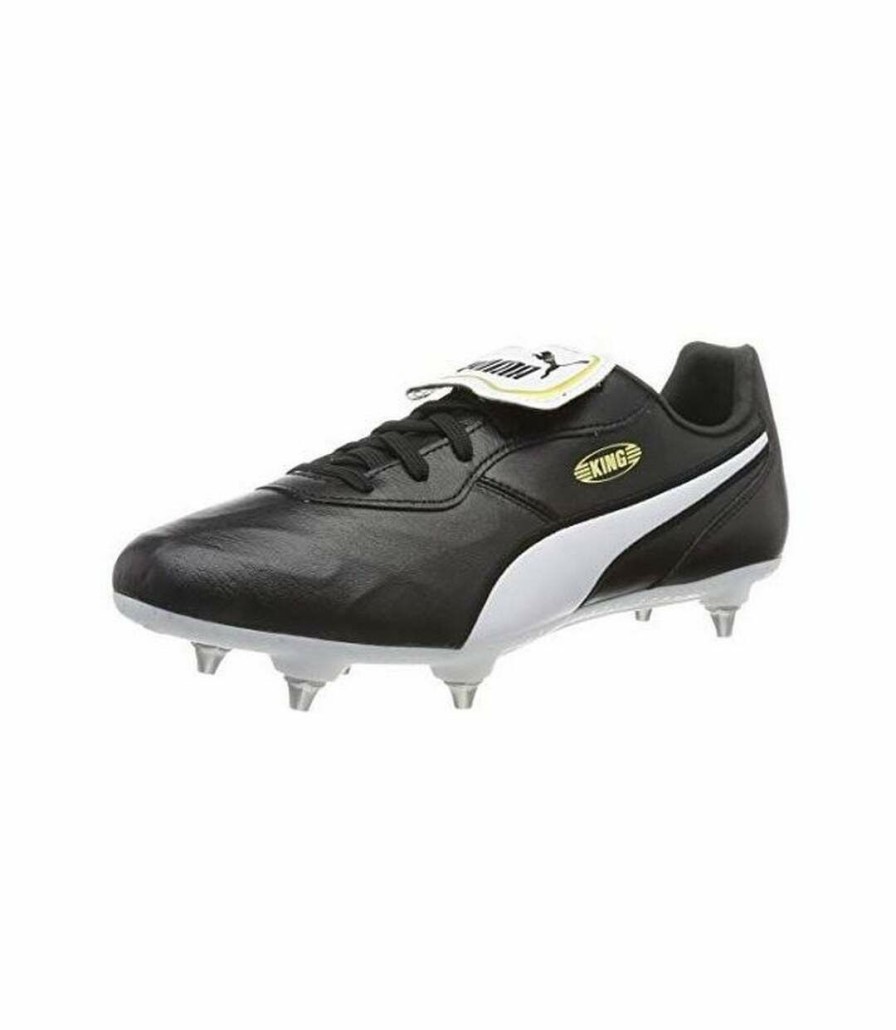 * Pertemba Top Selling Puma Mens King Top Leather Soccer Cleats (Black/White) Utrd2203 Hot