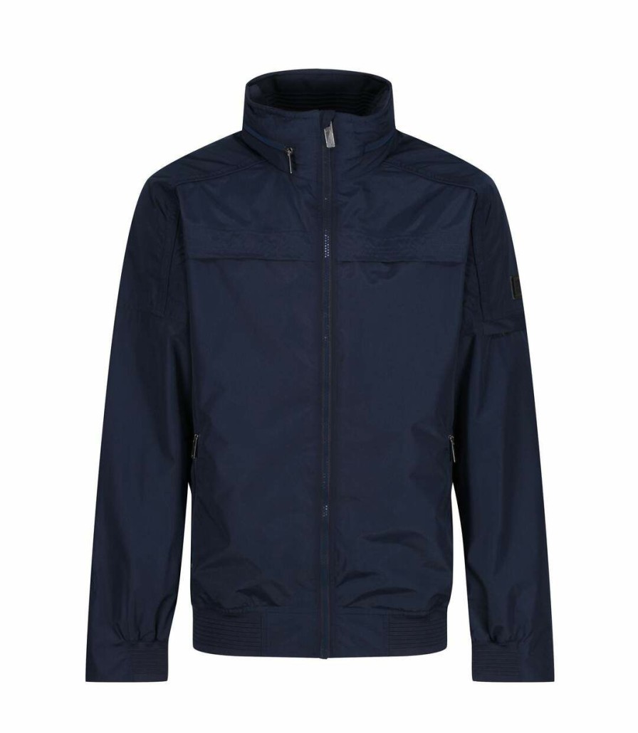 * Pertemba Latest Fashion Regatta Mens Finn Waterproof Jacket (Navy) Utrg6508 Best