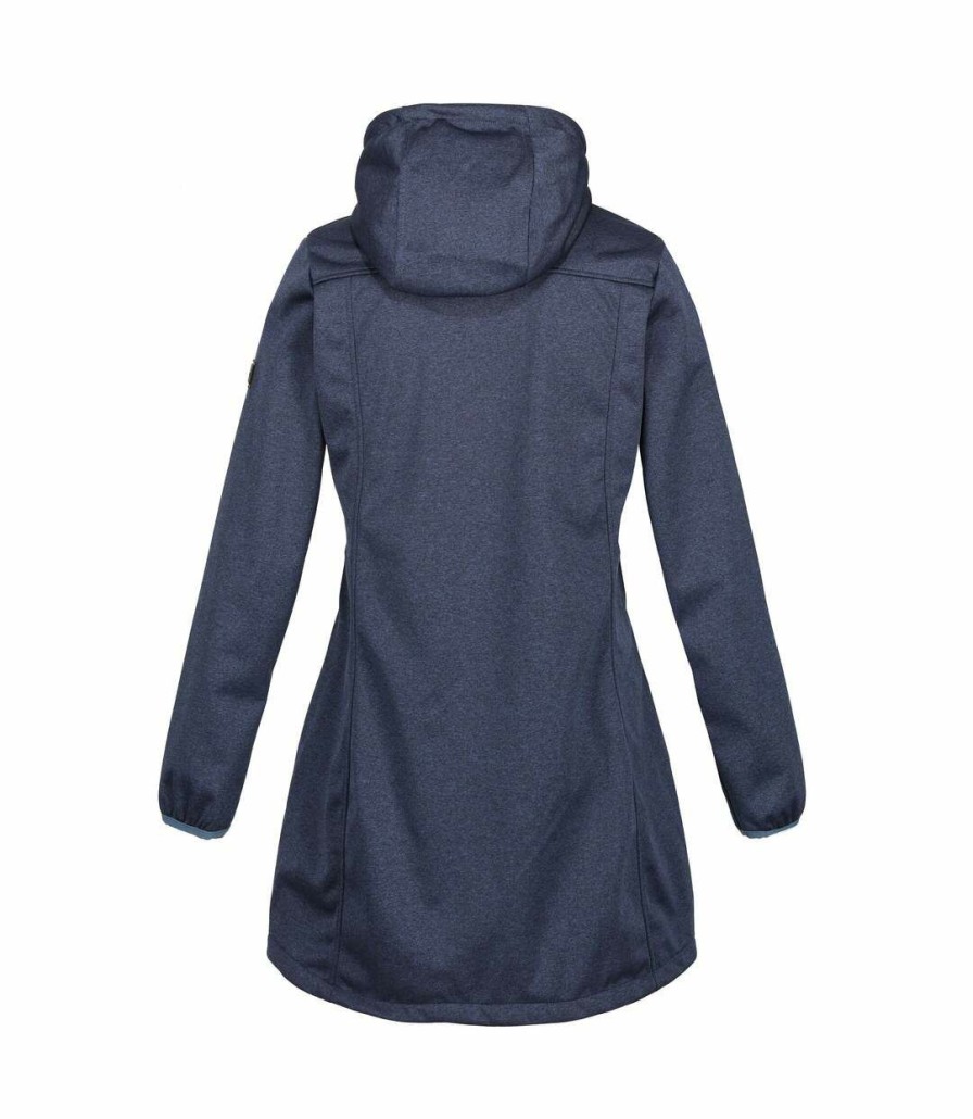 * Pertemba Crazy Deals Regatta Womens/Ladies Alerie Ii Soft Shell Jacket (Dark Denim Marl) Utrg6134 Clearance