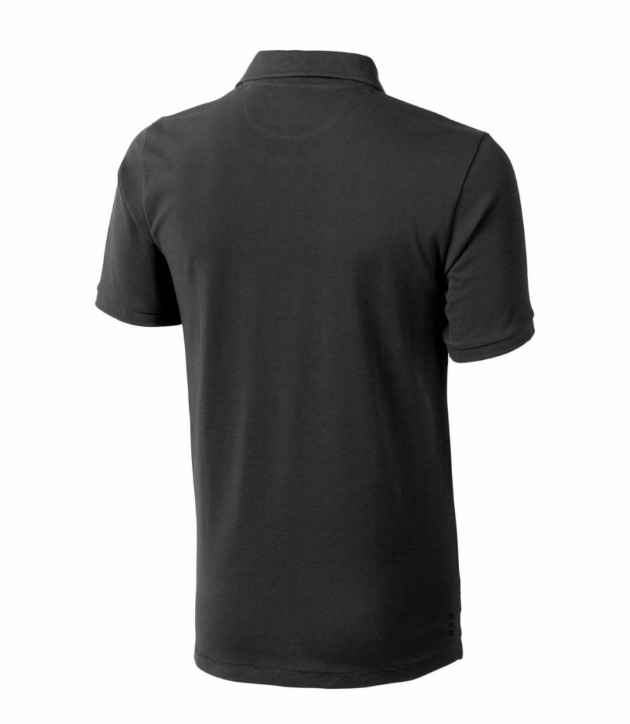 * Pertemba Quick Delivery Elevate Mens Calgary Short Sleeve Polo (Anthracite) Utpf1816 Clearance