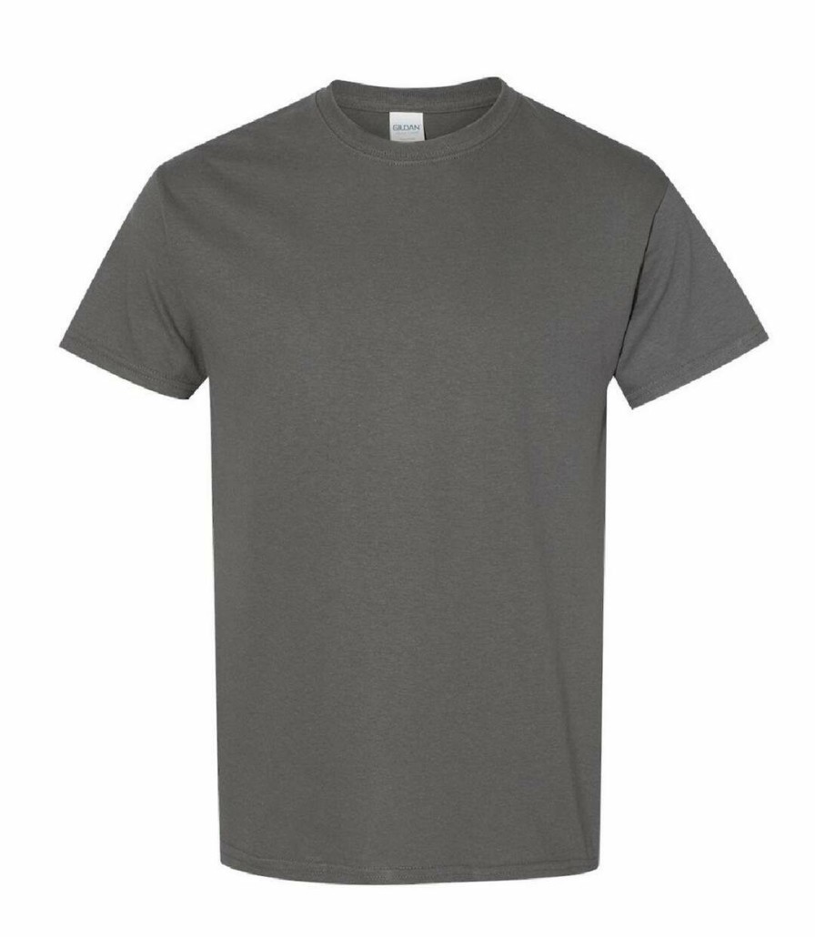 * Pertemba Quick Delivery Gildan Mens Heavy Cotton Short Sleeve T-Shirt (Charcoal) Utbc481 Hot