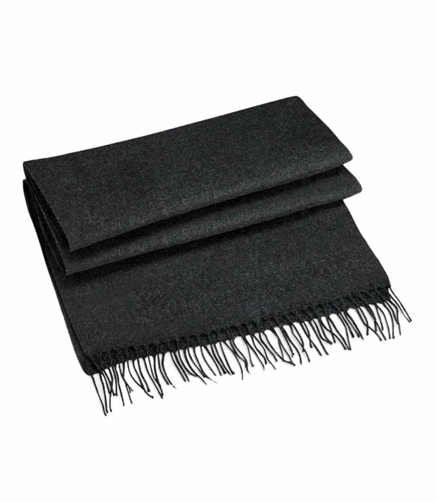 * Pertemba Classical Beechfield Classic Woven Scarf (Charcoal) (One Size) Utpc3953 New