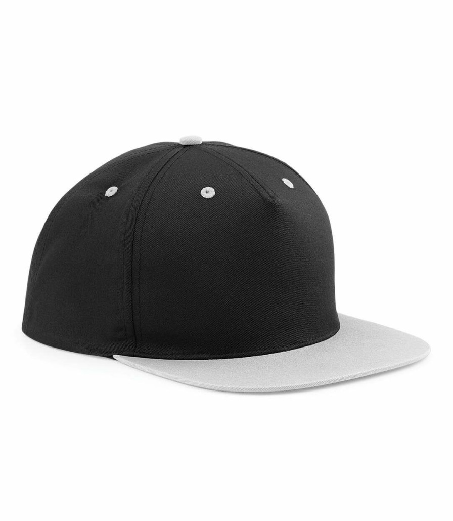 * Pertemba Sale Online Beechfield Uni 5 Panel Contrast Snapback Cap (Black/ Grey) Utrw4072 Best