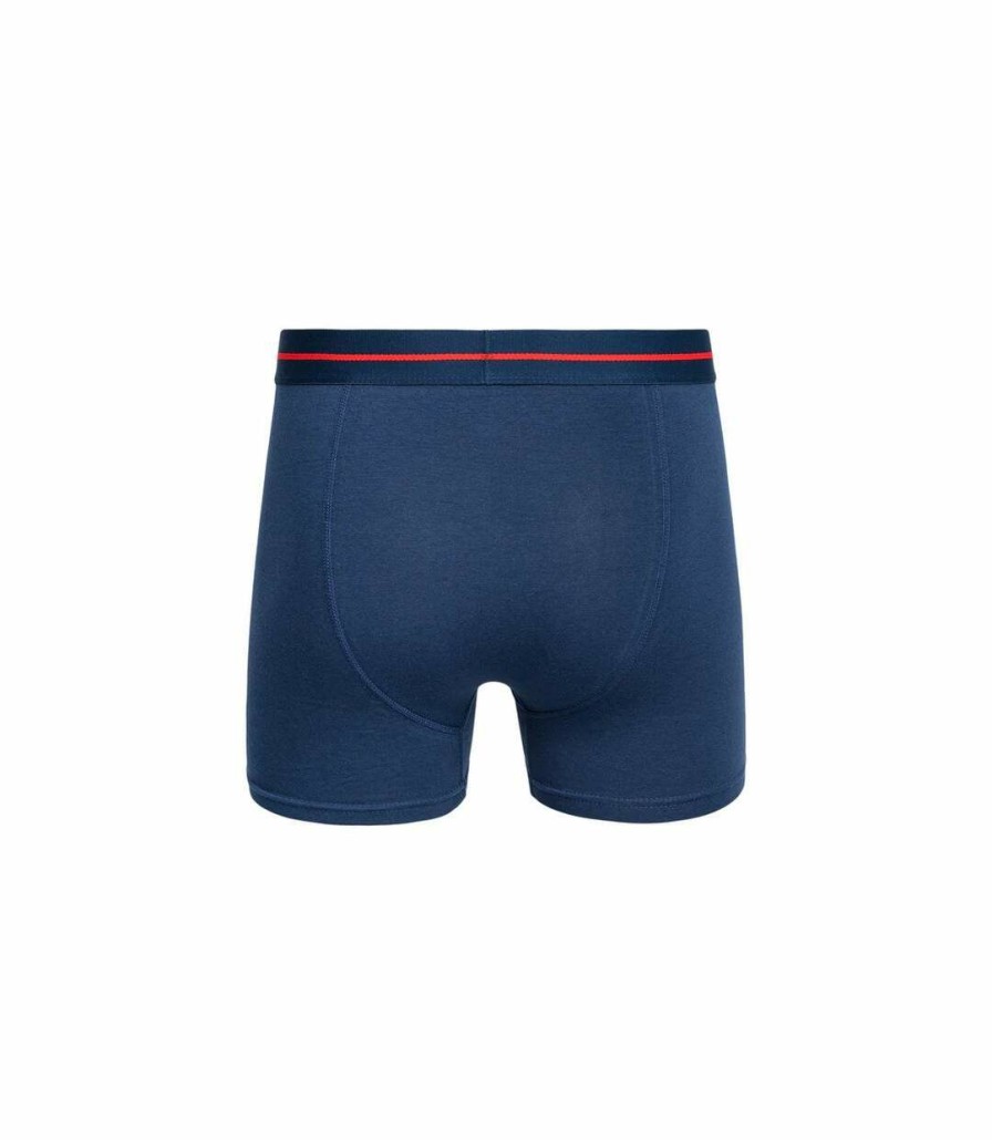 * Pertemba Latest Fashion Duck And Cover Mens Edelman Boxer Shorts (Pack Of 3) (Navy/Red) Utbg579 New