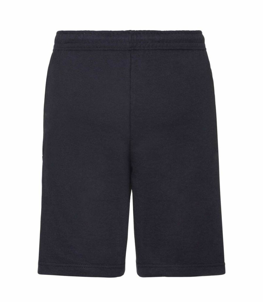 * Pertemba Good Quality Fruit Of The Loom Mens Lightweight Casual Fleece Shorts (240 Gsm) (Deep Navy) Utbc2660 Hot