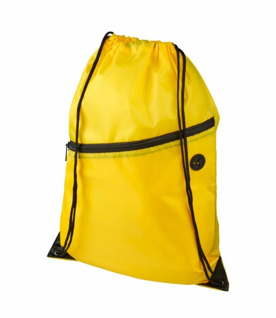 * Pertemba Hot Selling Bullet Adults Uni Oriole Zippered Drawstring Backpack (Yellow) (One Size) Utpf3336 New